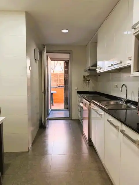 Kitchen of Flat for sale in Montgat  with Air Conditioner, Heating and Parquet flooring