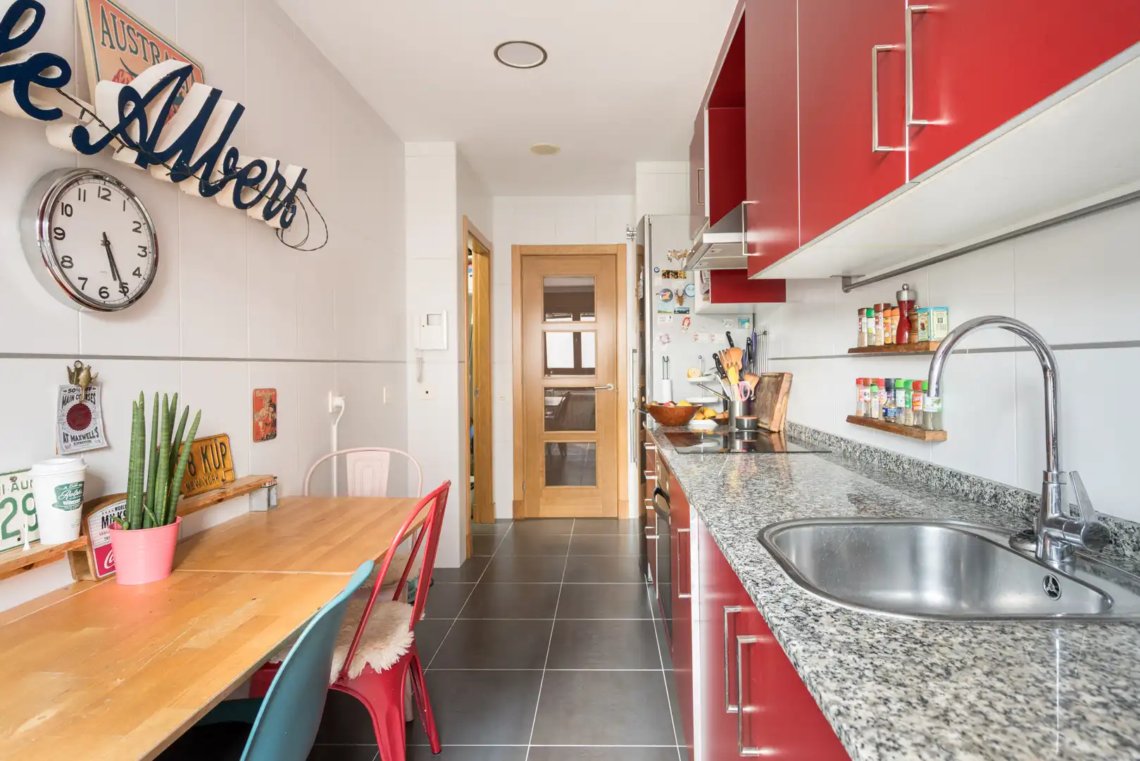 Küche von Wohnung zum Verkauf in Gijón  mit Heizung und Parkett