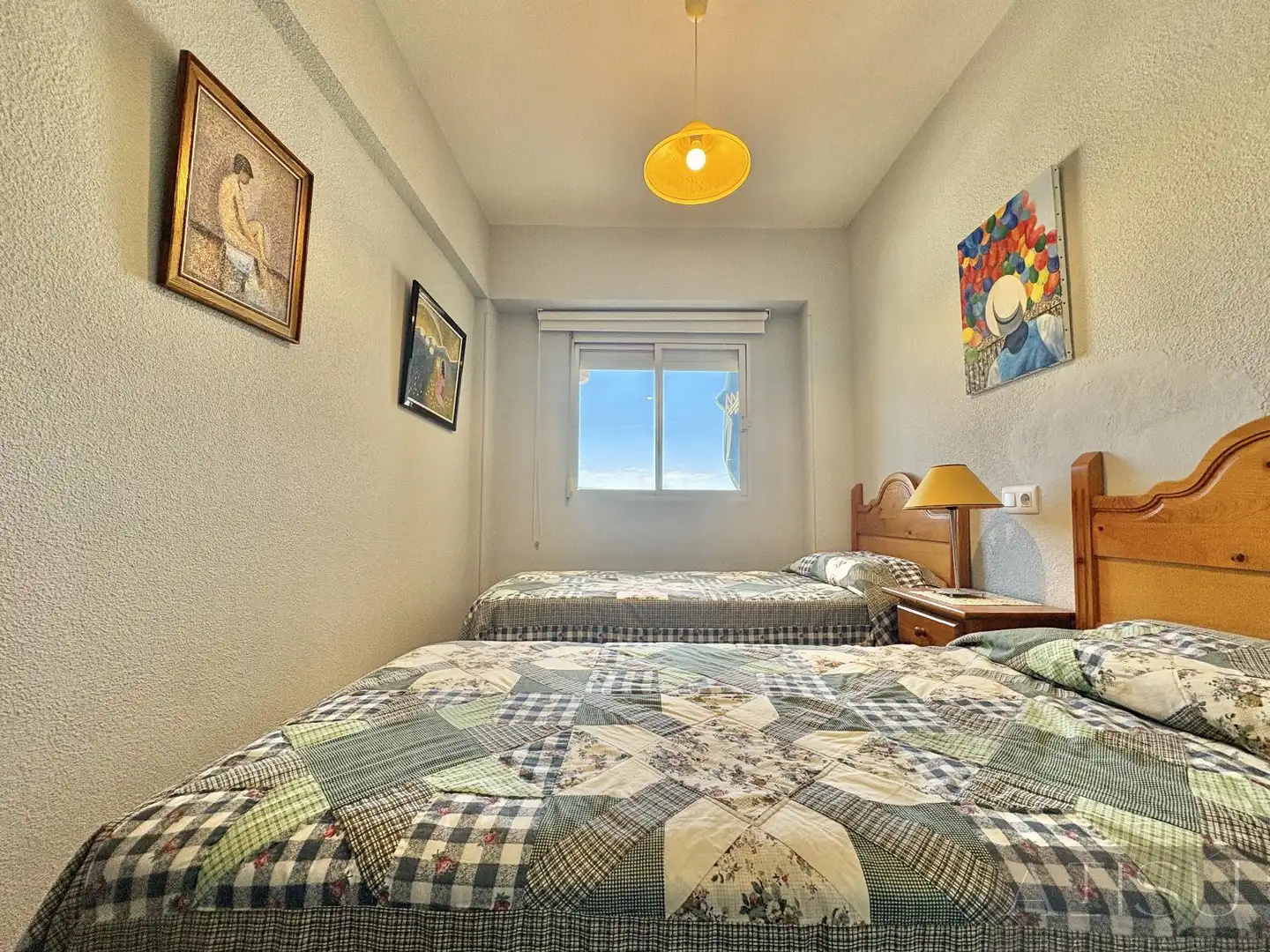 Bedroom of Flat for sale in El Campello  with Air Conditioner and Community pool