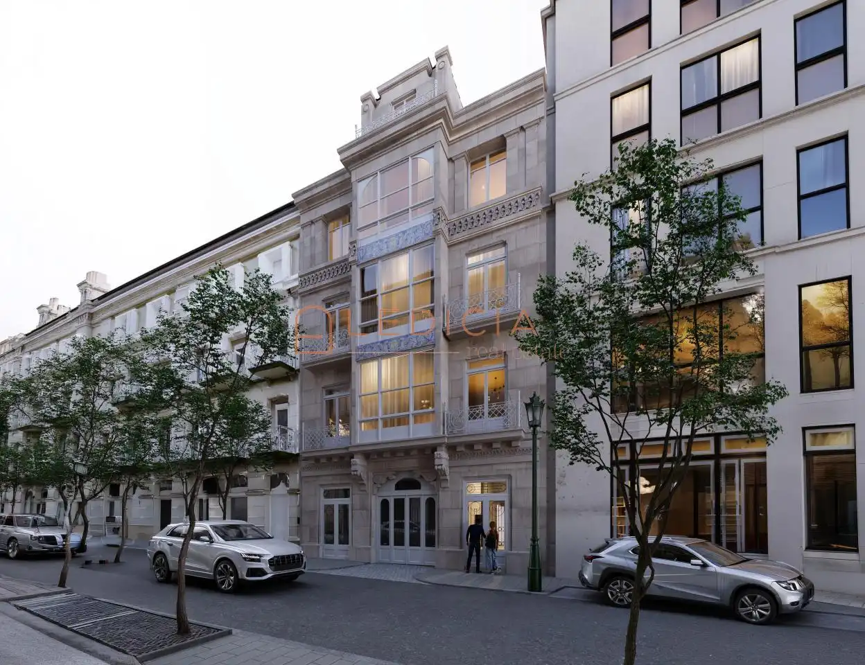 Exterior view of Flat for sale in Vigo   with Heating, Terrace and Furnished