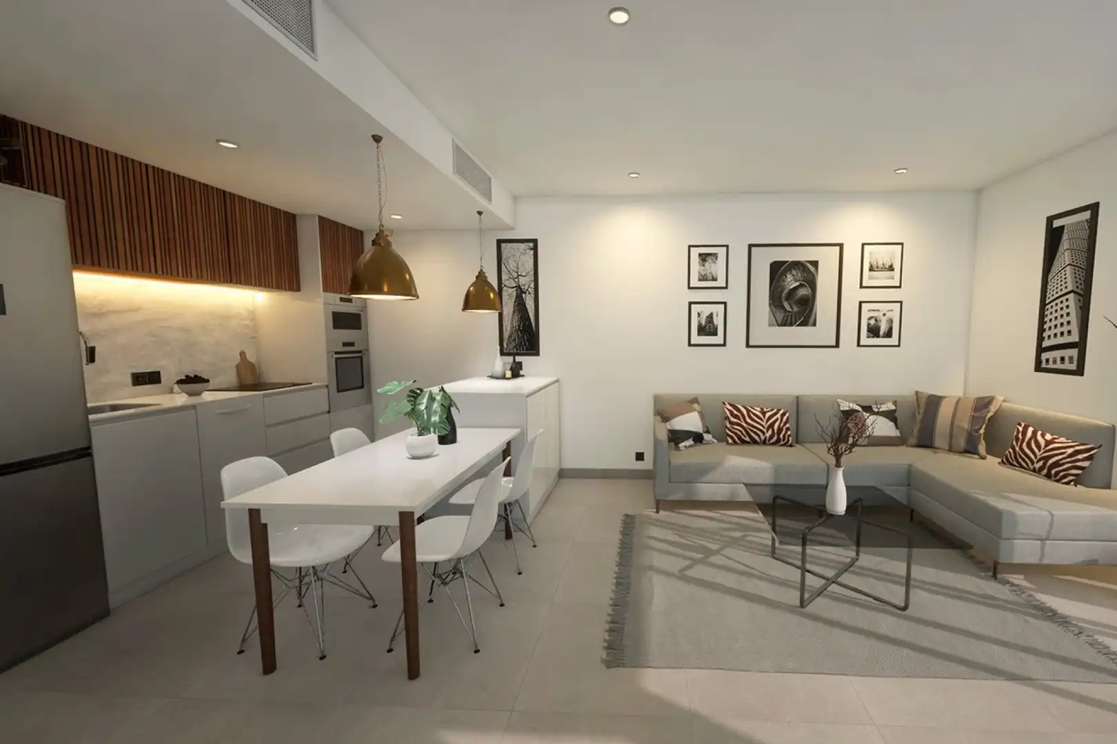 Sala d'estar de Casa o xalet en venda en Los Alcázares amb Aire condicionat, Jardí privat i Terrassa