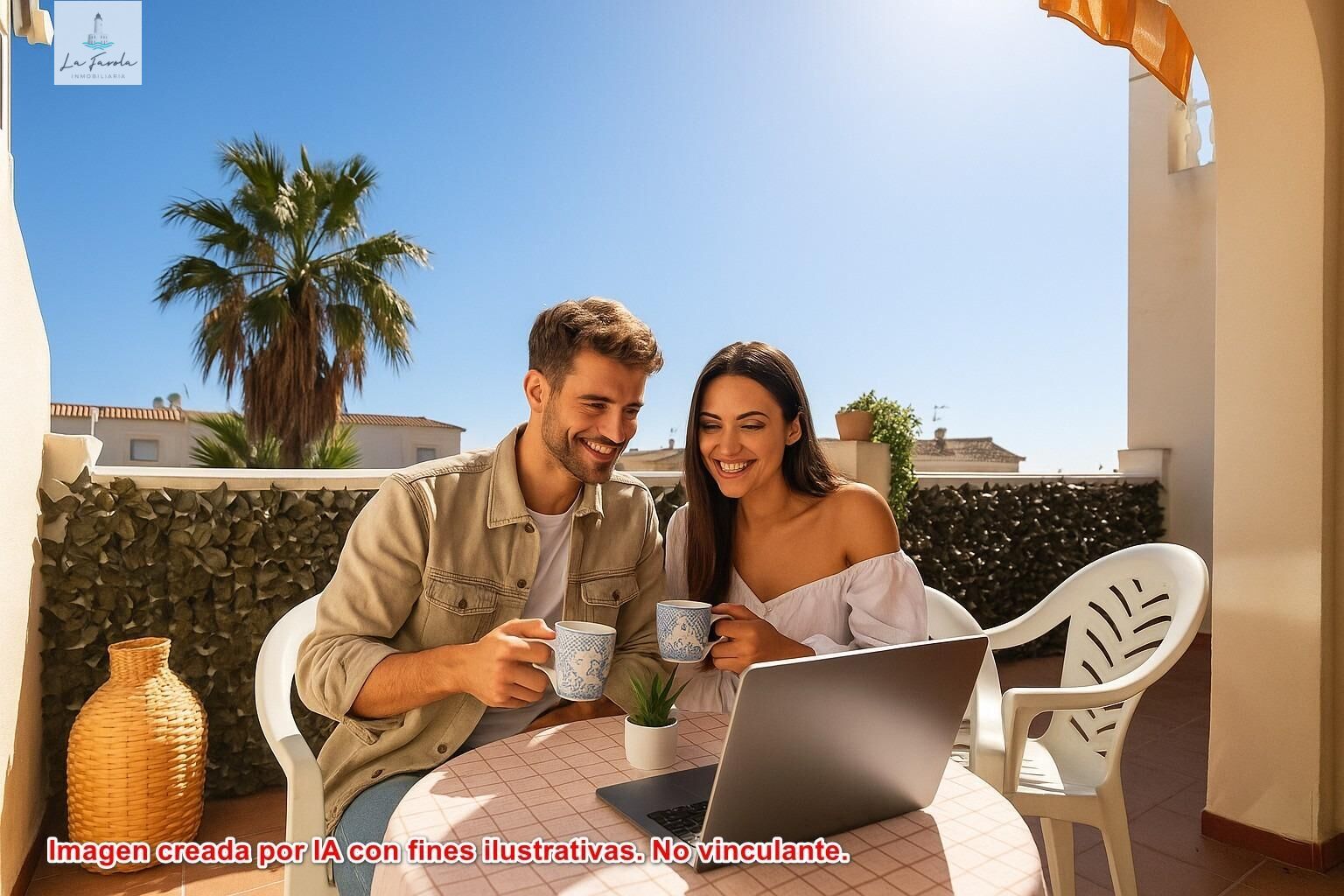 Terrassa de Apartament de lloguer en Torrox amb Jardí privat, Terrassa i Alarma