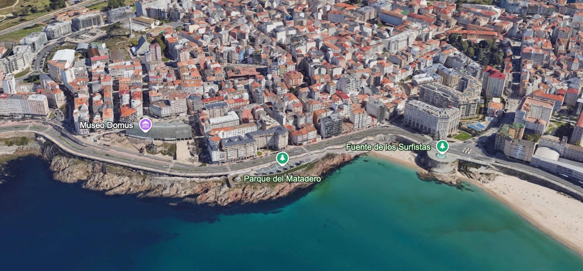 Exterior view of Flat for sale in A Coruña Capital   with Heating, Terrace and Storage room