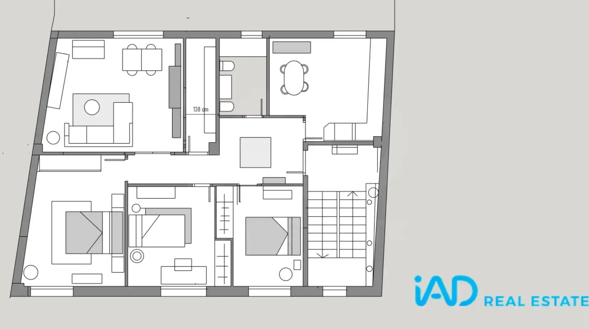 Flat for sale in Leza  with Heating
