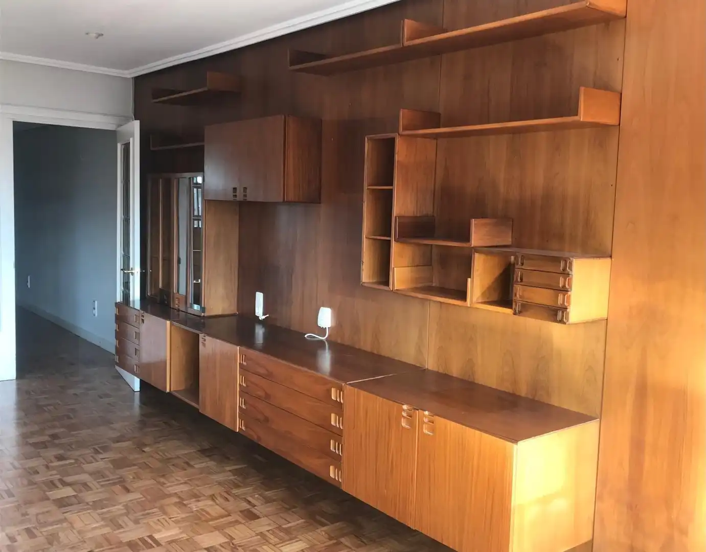 Sala de estar de Piso de alquiler en Zaragoza con Aire acondicionado, Parquet y Terraza