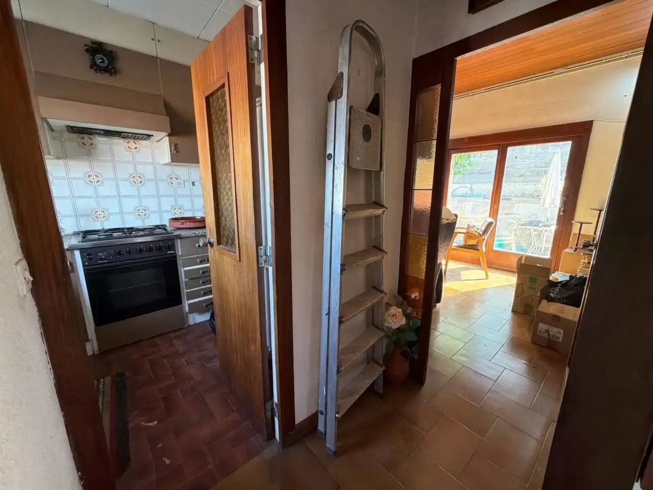 Küche von Haus oder Chalet zum Verkauf in Olot mit Klimaanlage, Heizung und Privatgarten