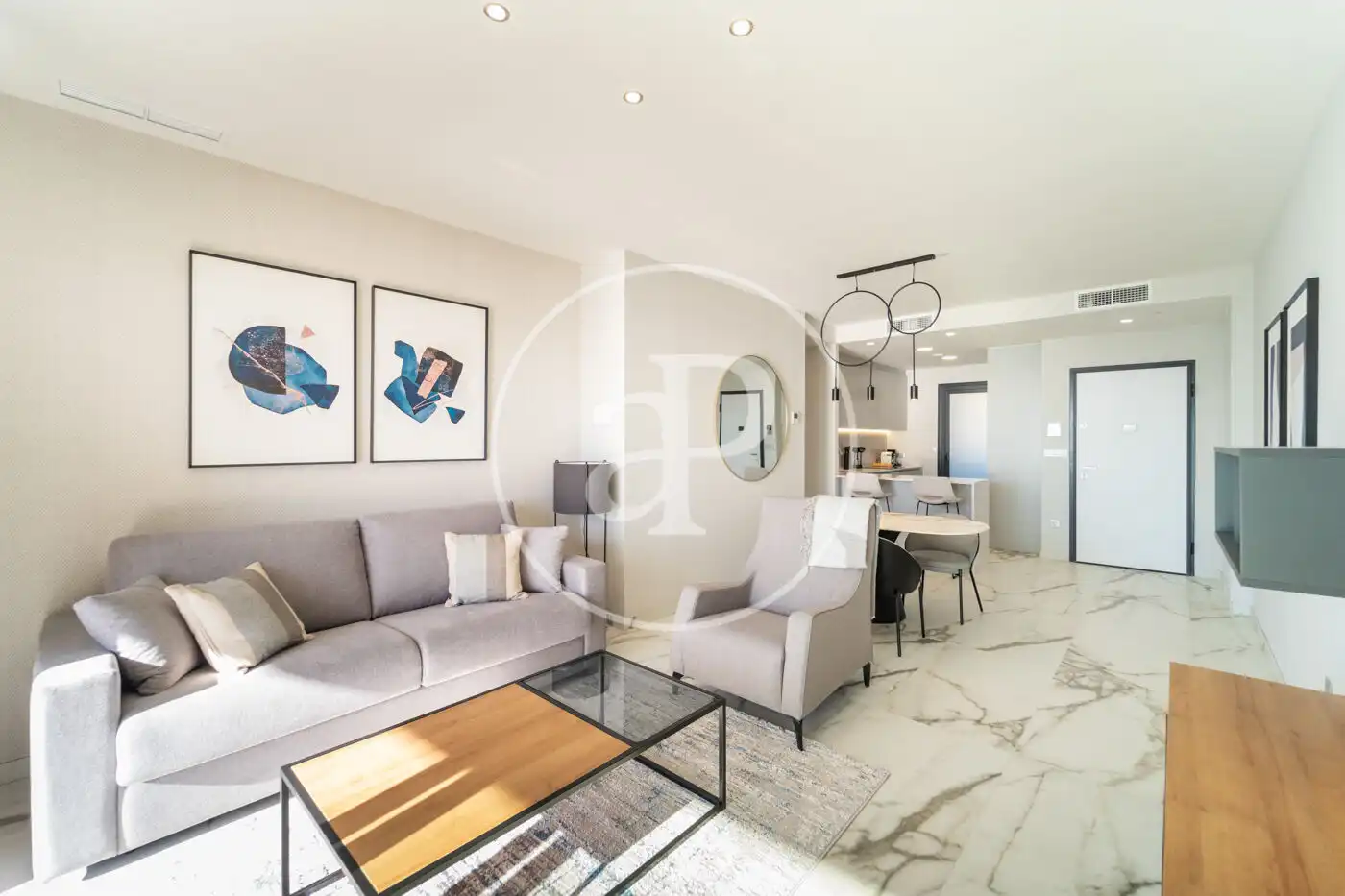 Sala de estar de Piso en venta en Benidorm con Aire acondicionado, Calefacción y Jardín privado