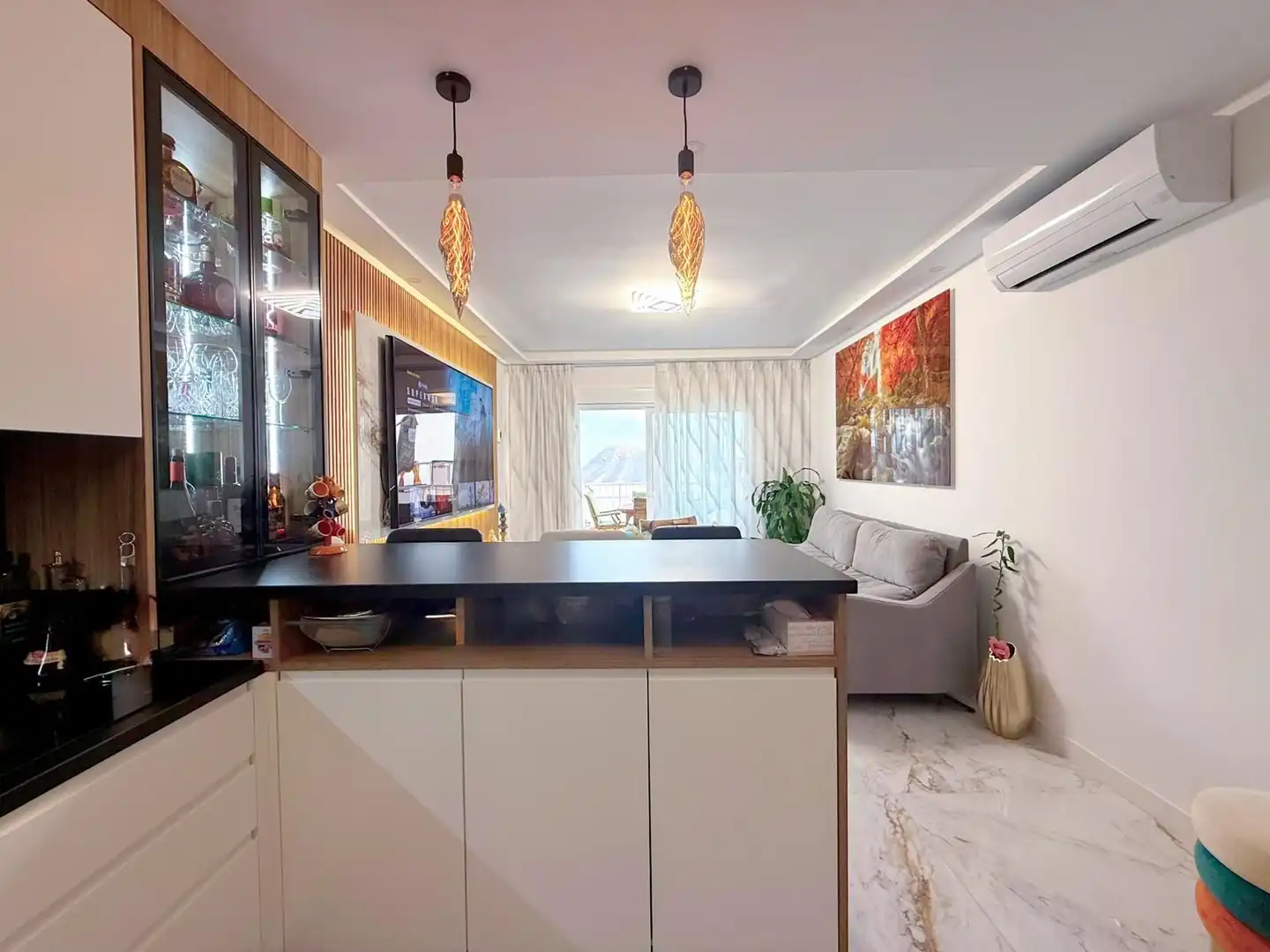 Wohnzimmer von Wohnung zum Verkauf in Arona mit Klimaanlage, Terrasse und Abstellraum