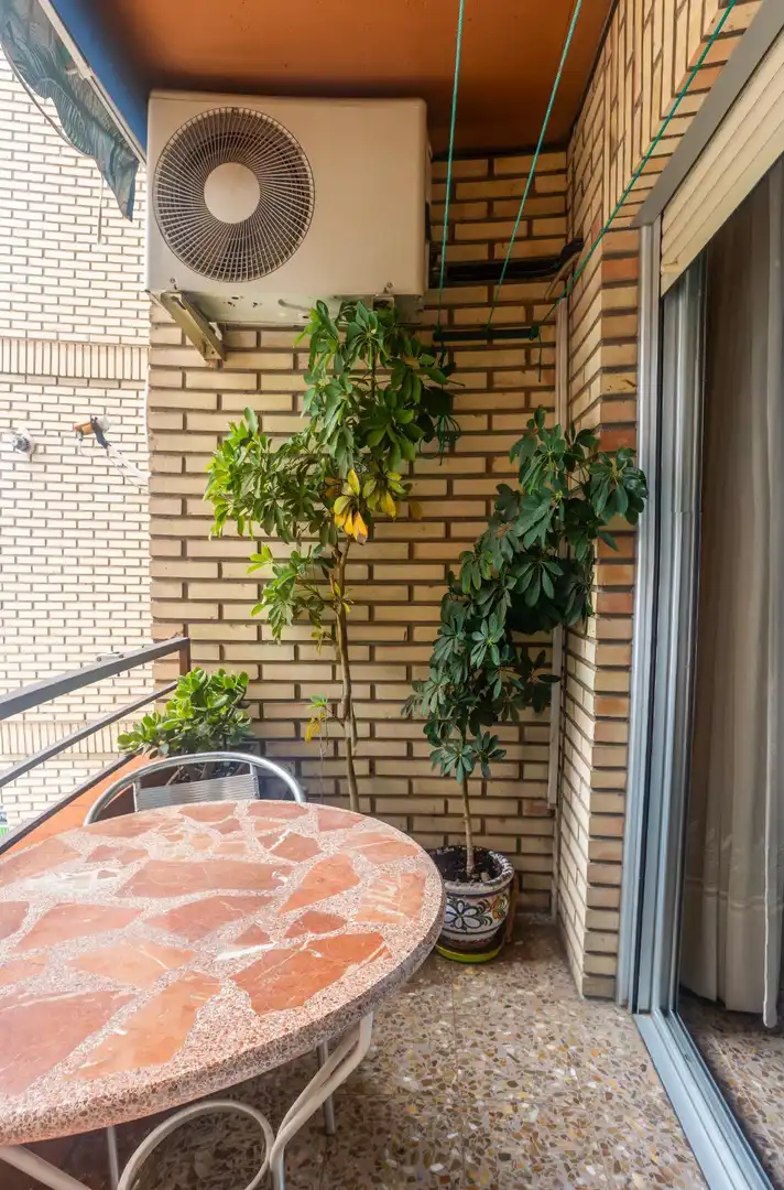 Balcony of Flat for sale in Zaragoza  with Air Conditioner, Heating and Storage room