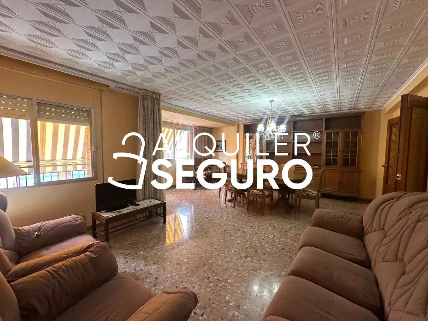 Sala de estar de Piso de alquiler en Valencia con Aire acondicionado y Amueblado