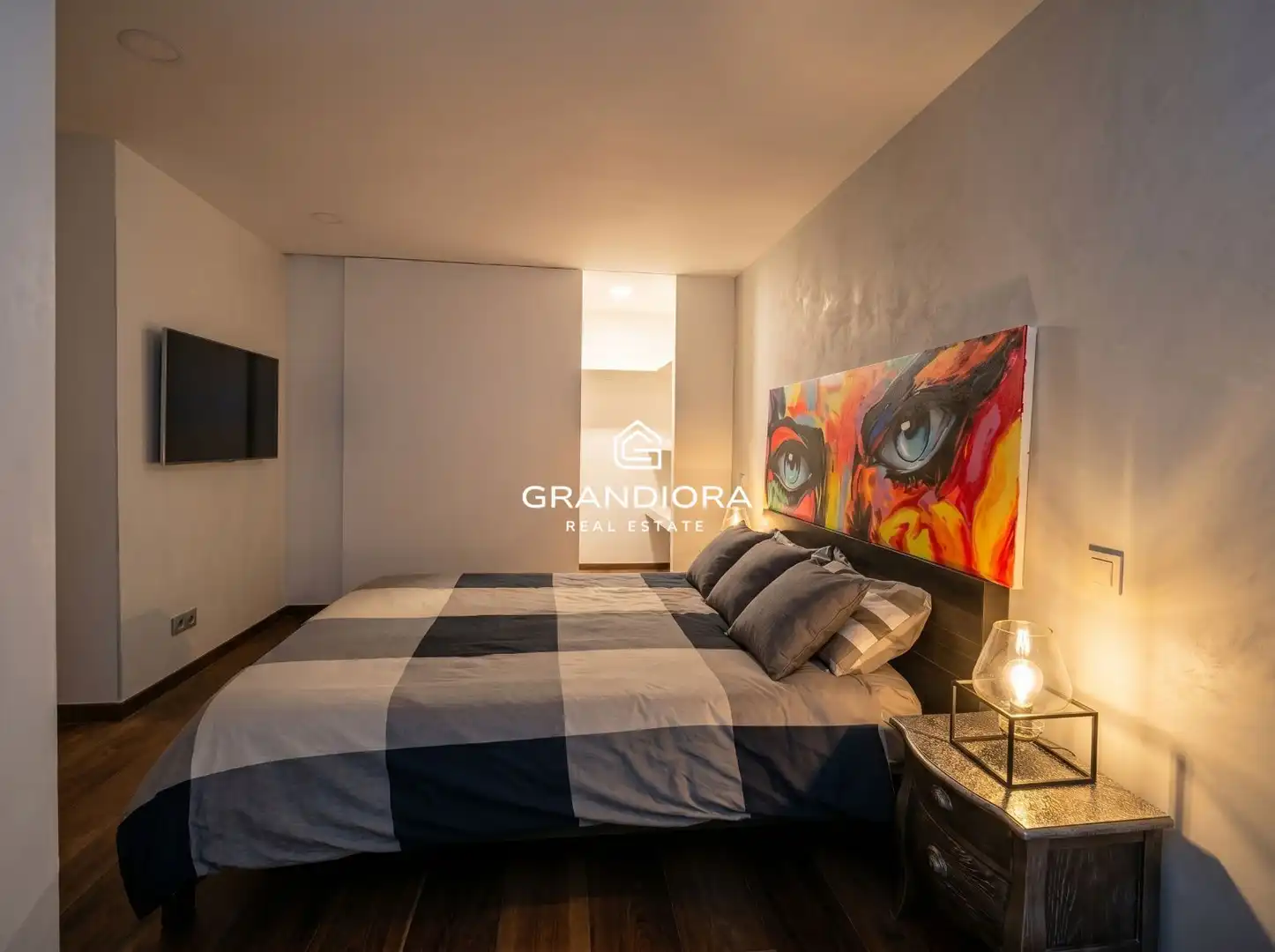 Schlafzimmer von Wohnung zur Miete in Barcelona mit Klimaanlage, Schwimmbad und Möbliert