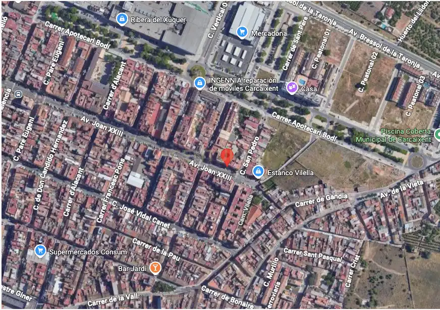Vista exterior de Apartamento en venta en Carcaixent