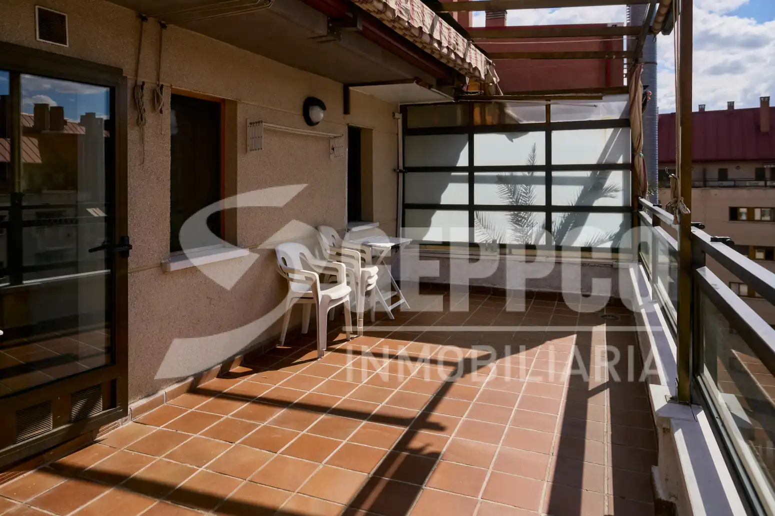 Terraza de Ático de alquiler en Madrid