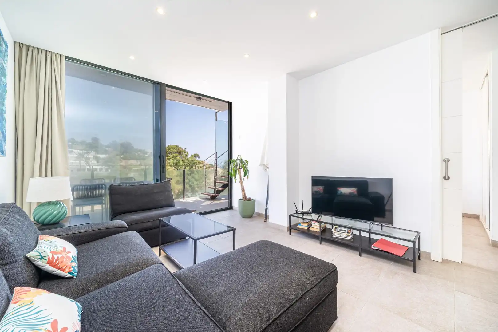 Living room of Apartments for sale in Pollença  with Private garden, Terrace and Furnished