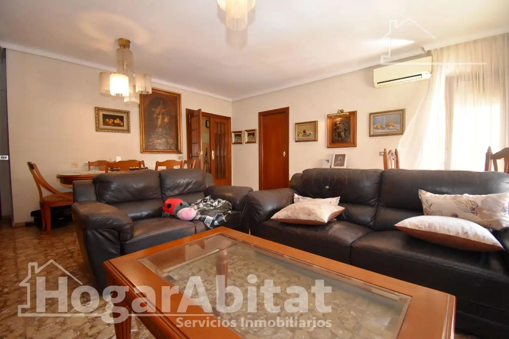 Living room of Flat for sale in Vila-real  with Air Conditioner, Heating and Furnished