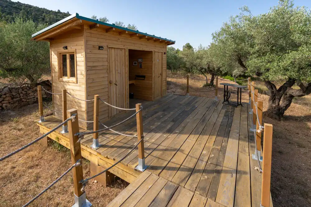 Terraza de Finca rústica en venta en Aldover con Jardín privado, Terraza y Amueblado