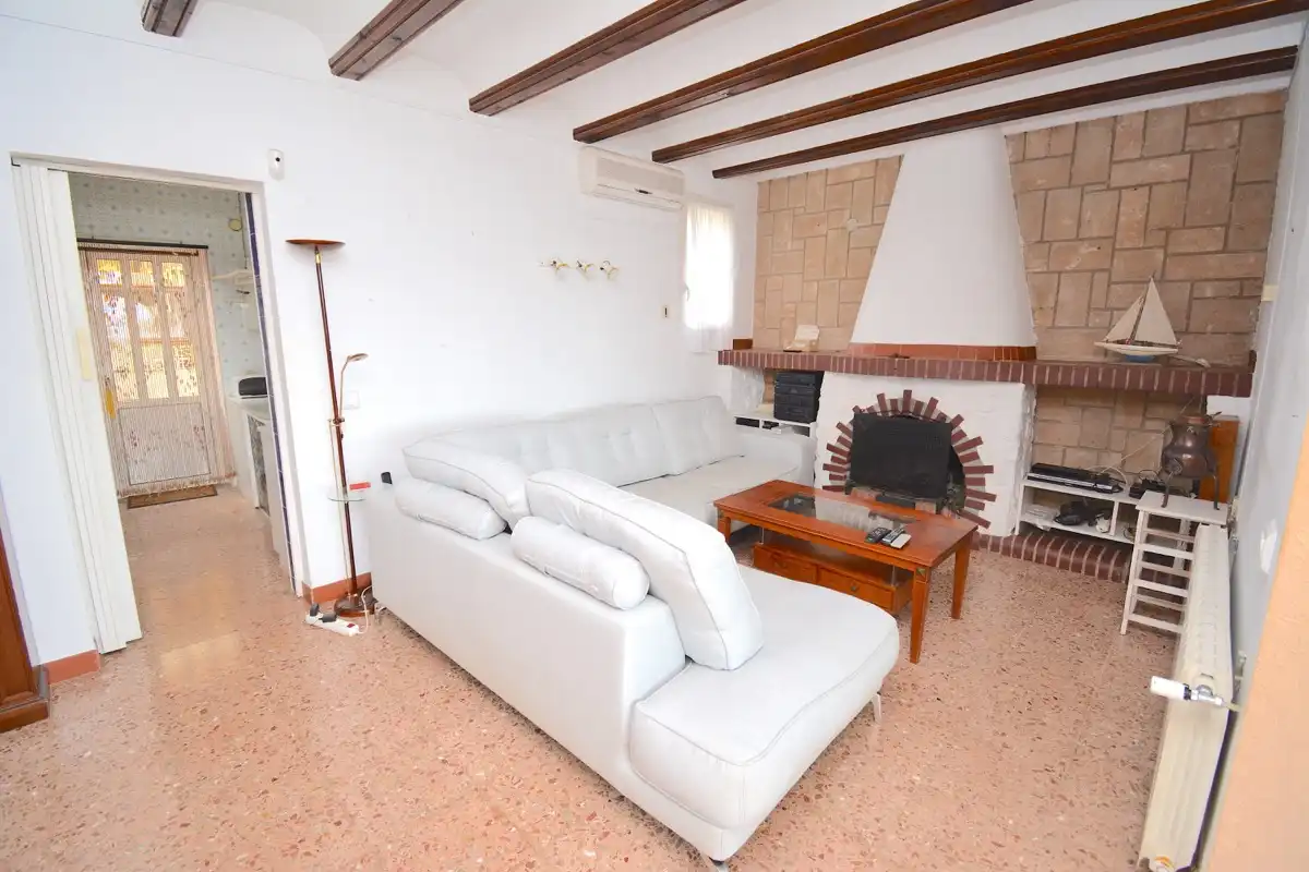 Wohnzimmer von Haus oder Chalet zum Verkauf in Dénia mit Klimaanlage, Heizung und Privatgarten