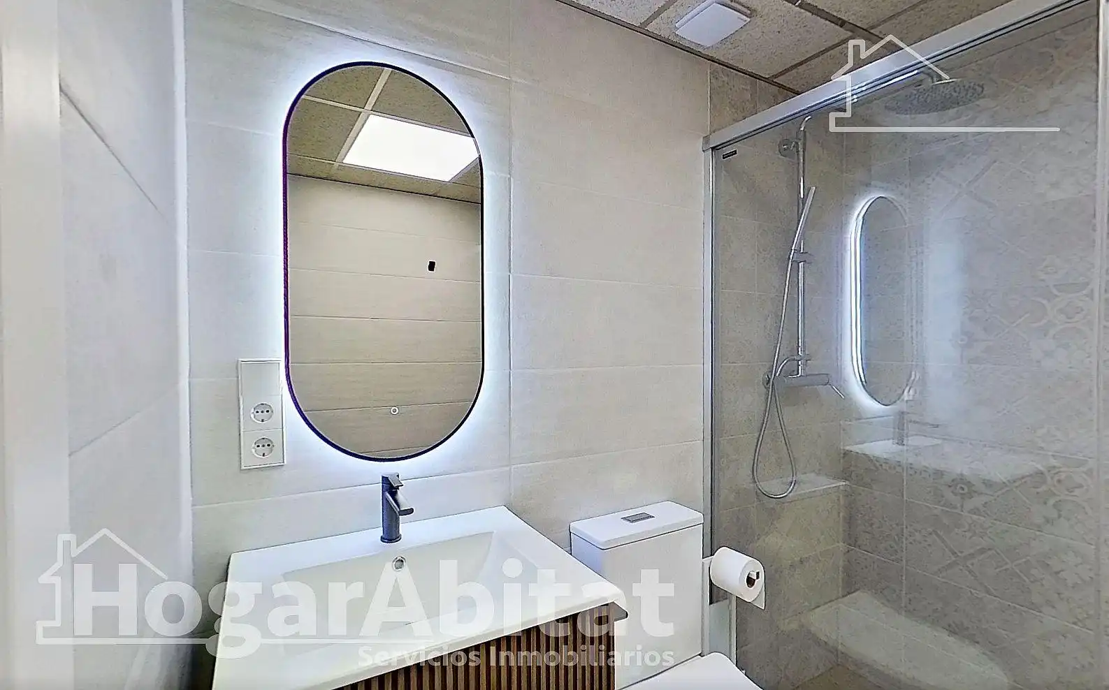 Baño de Casa o chalet en venta en Benimuslem con Aire acondicionado, Calefacción y Terraza