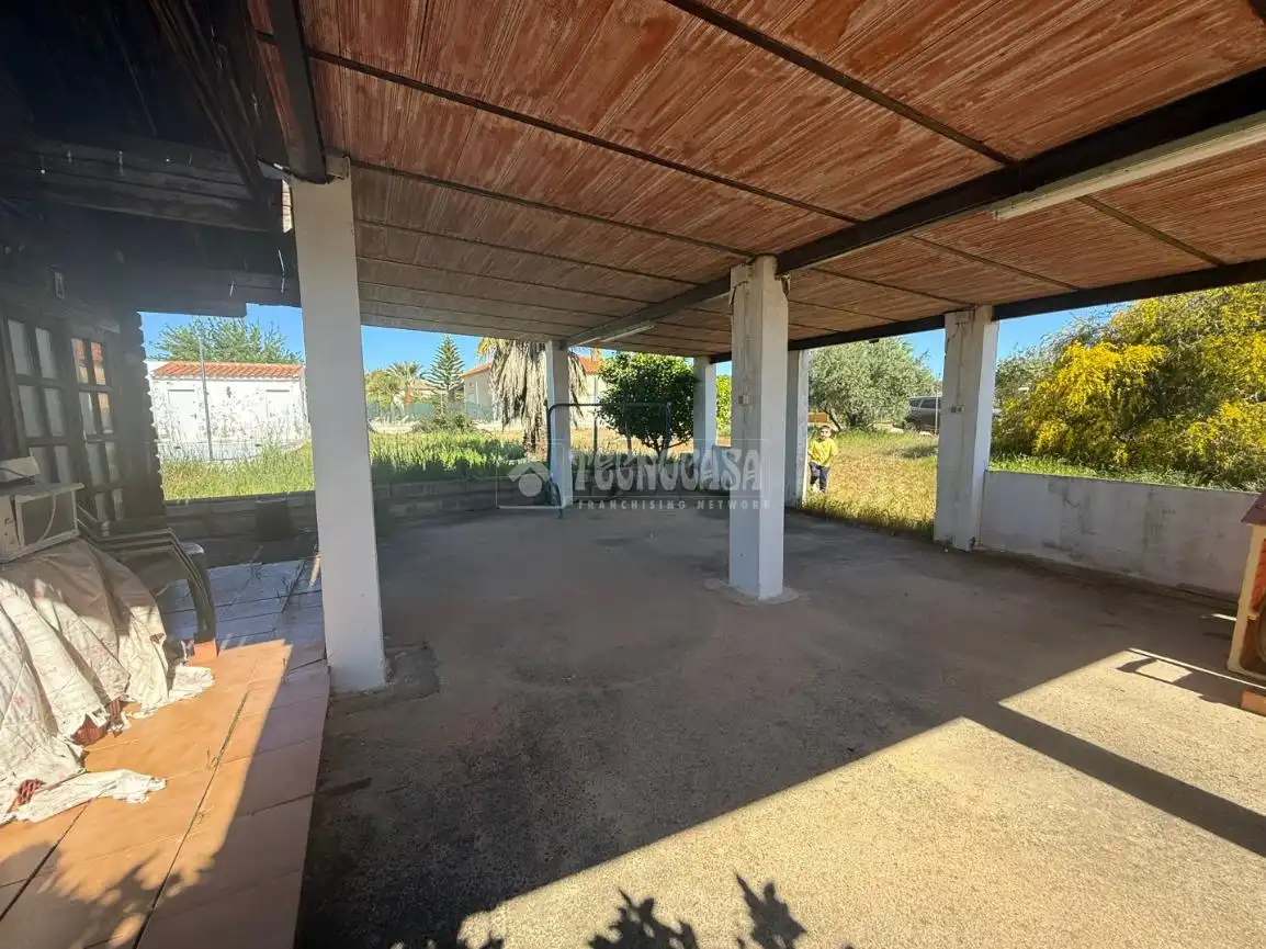 Terraza de Finca rústica en venta en Arahal con Aire acondicionado y Piscina