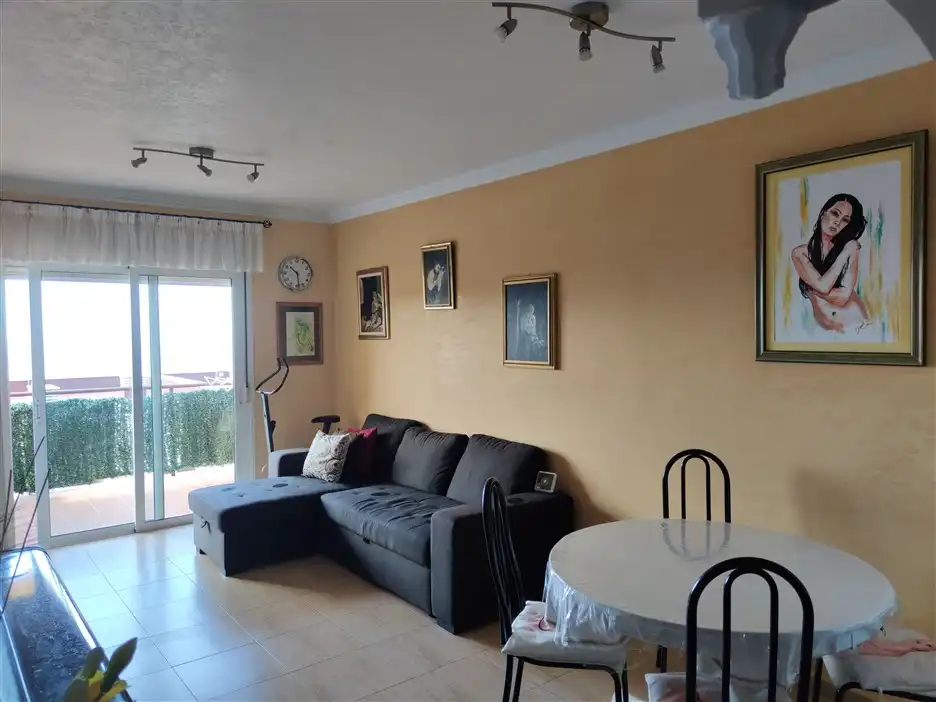 Sala de estar de Apartamento en venta en Adeje con Amueblado, Horno y Lavadora