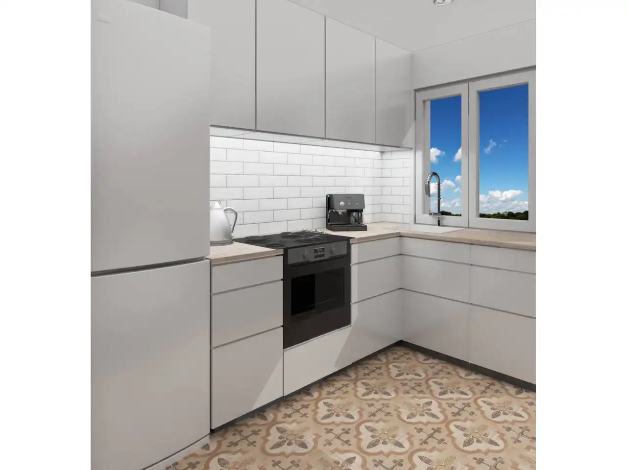 Kitchen of Flat for sale in Santa Eulàlia de Ronçana  with Air Conditioner, Heating and Parquet flooring
