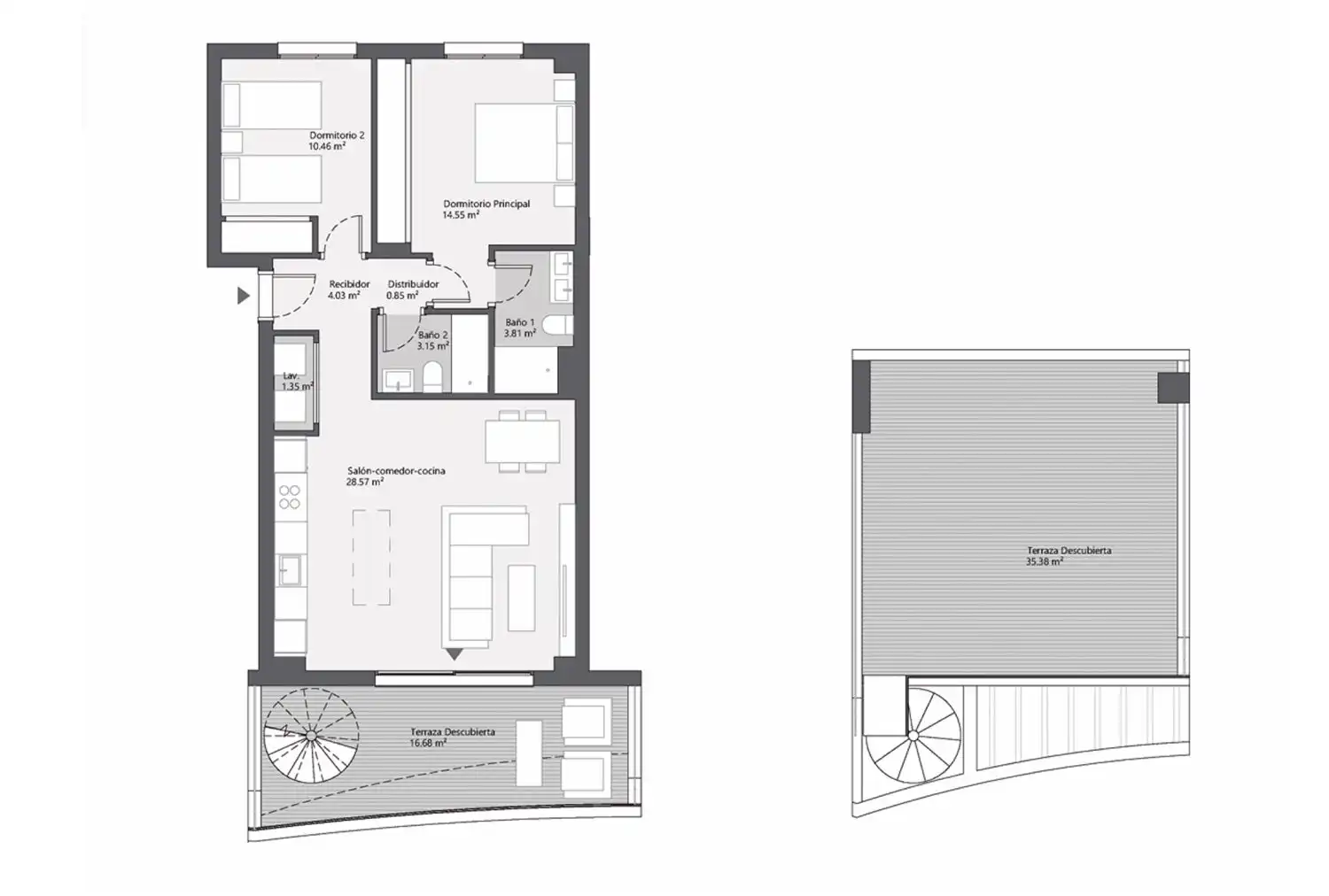 Apartament amb piscina en venda a Diseminados, imagen 10
