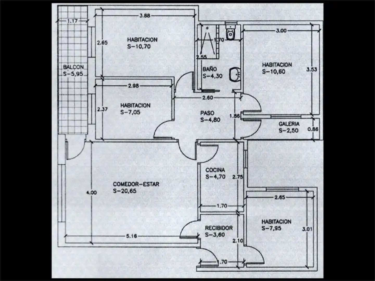 Wohnung zum Verkauf in Terrassa mit Klimaanlage und Balkon