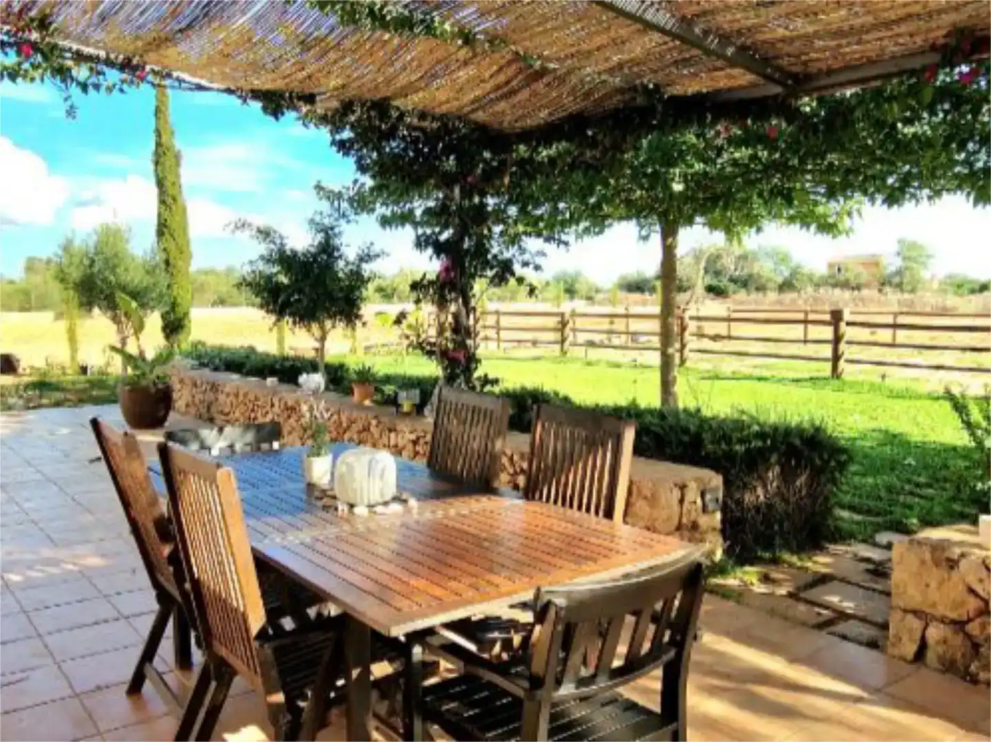 Terrassa de Casa o xalet de lloguer en Campos amb Piscina
