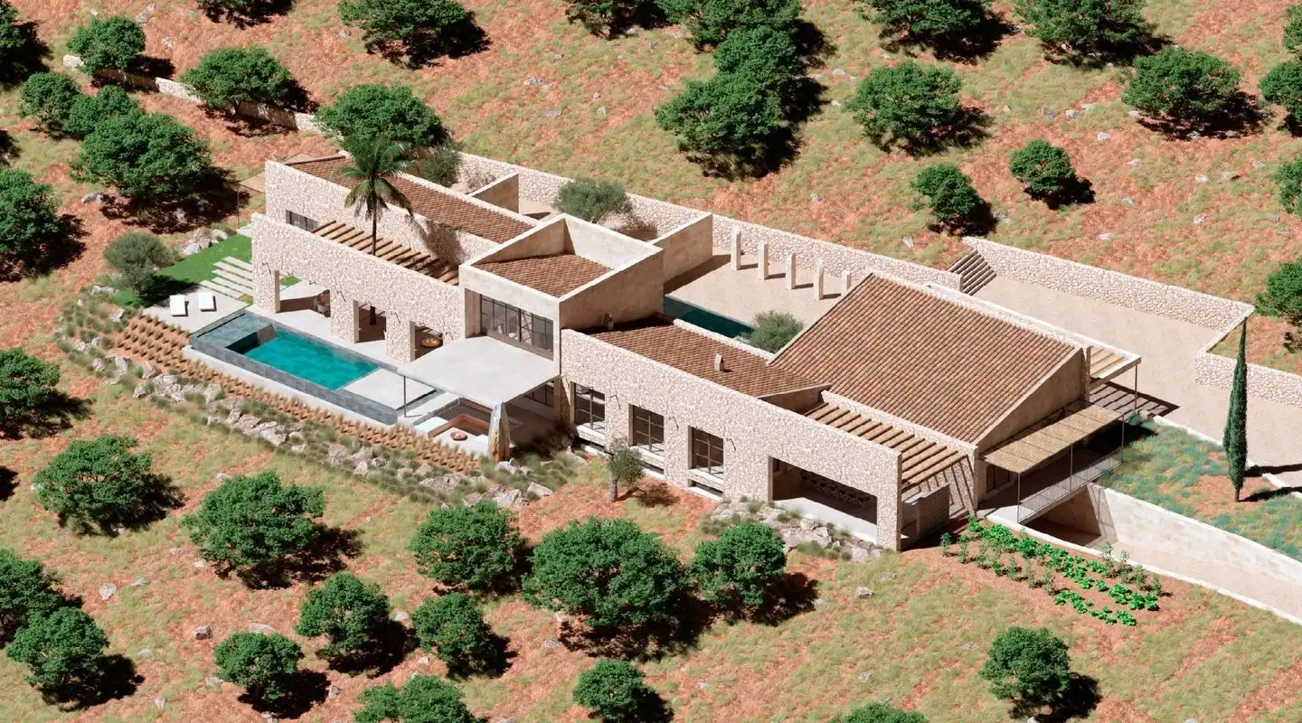 Vista exterior de Finca rústica en venda en Lloret de Vistalegre amb Calefacció, Jardí privat i Terrassa