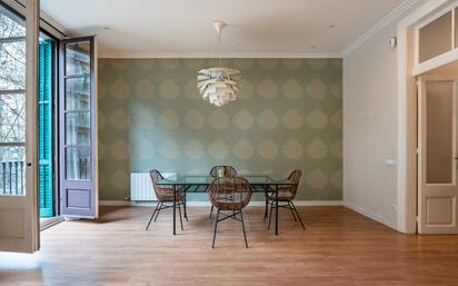 Dining room of Flat for sale in  Barcelona Capital  with Air Conditioner, Heating and Balcony