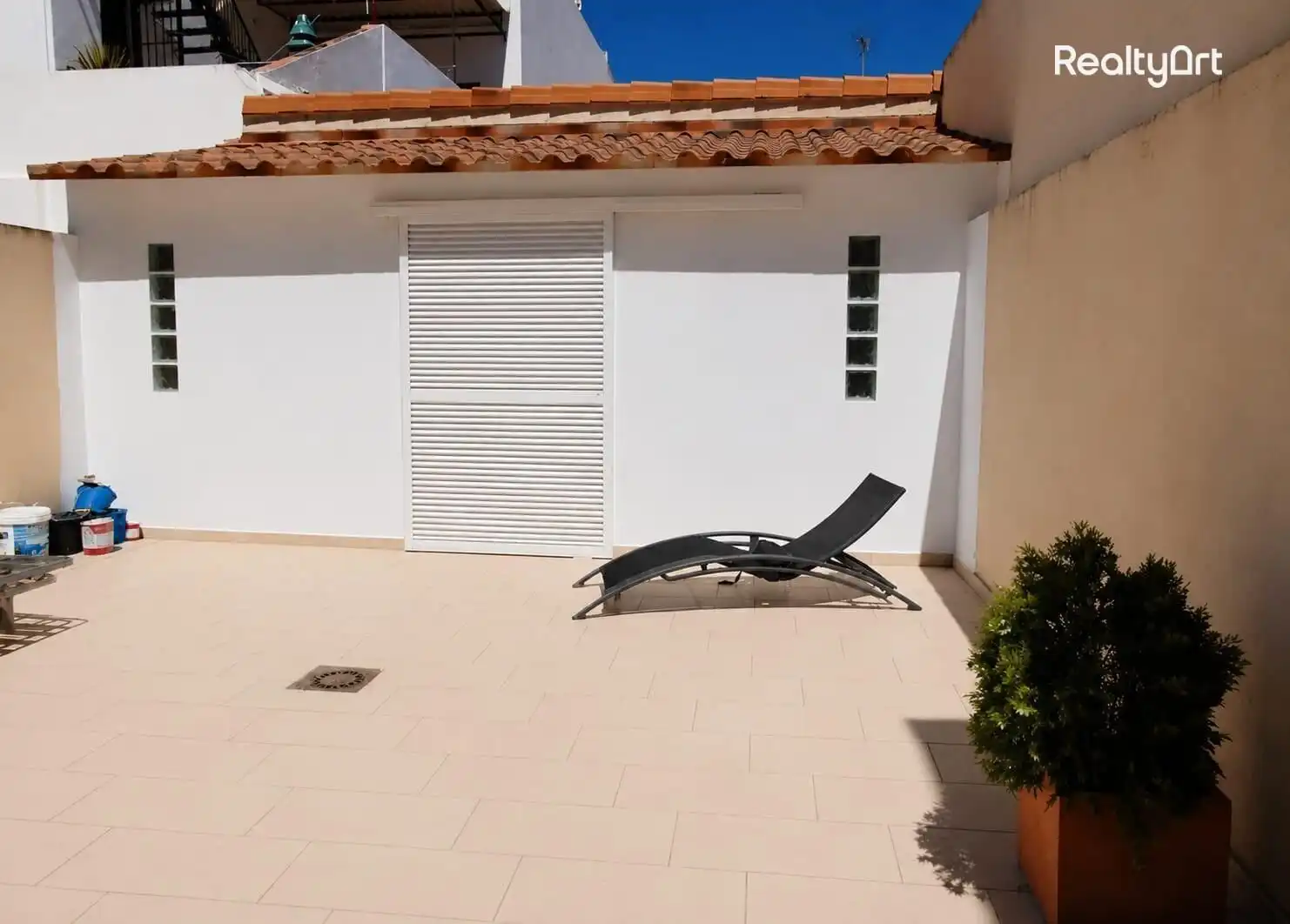 Terraza de Casa adosada en venta en Umbrete con Aire acondicionado, Calefacción y Jardín privado