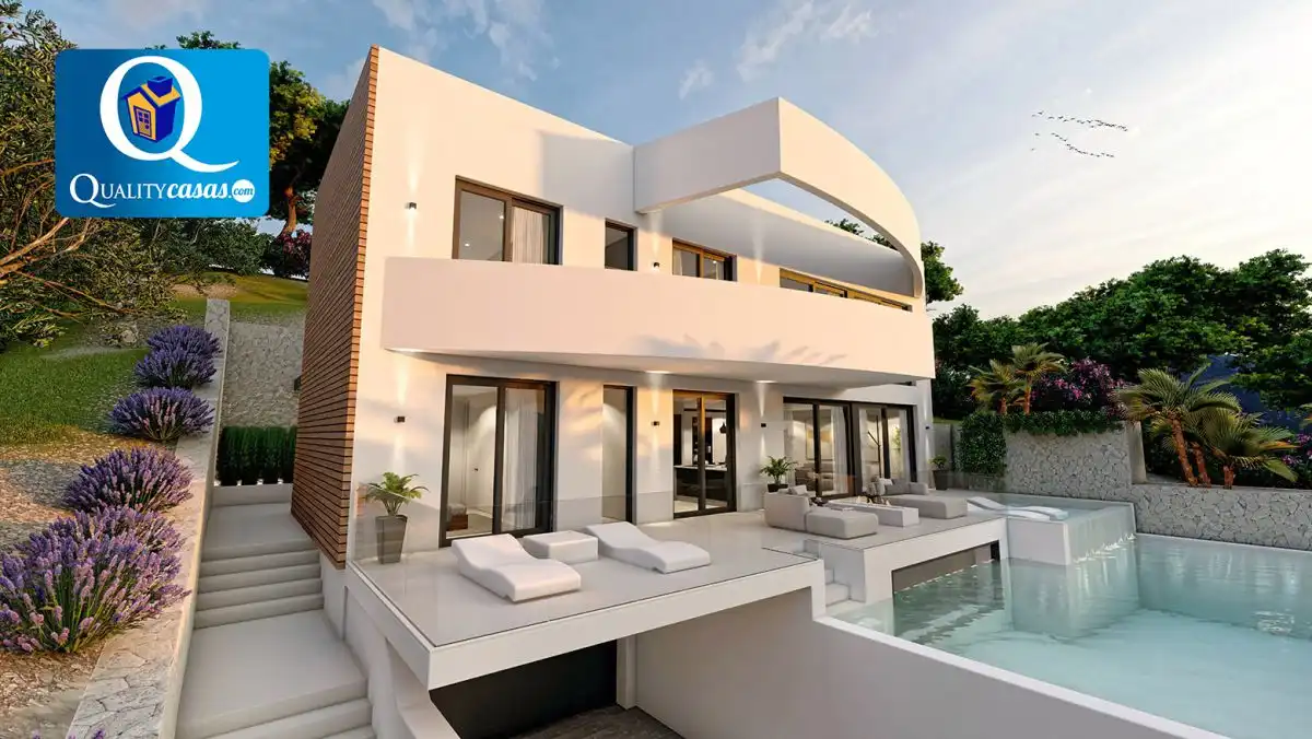 Vista exterior de Casa o chalet en venta en Altea con Aire acondicionado, Calefacción y Terraza