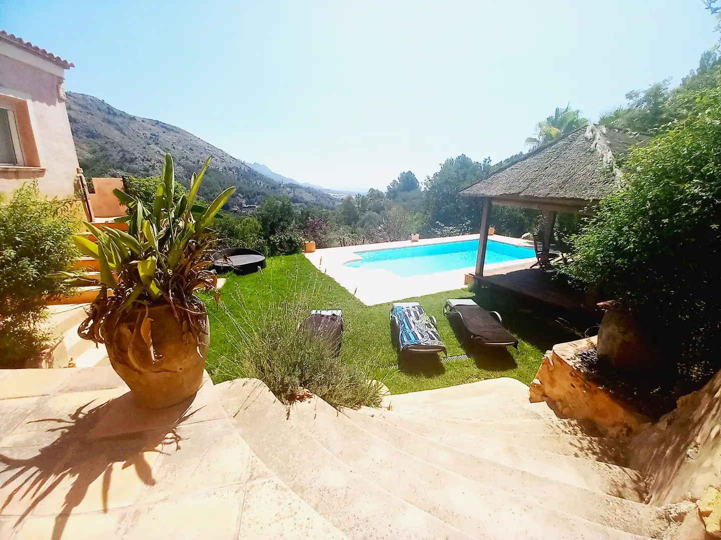 Garten von Haus oder Chalet zum Verkauf in El Castell de Guadalest mit Klimaanlage, Privatgarten und Terrasse