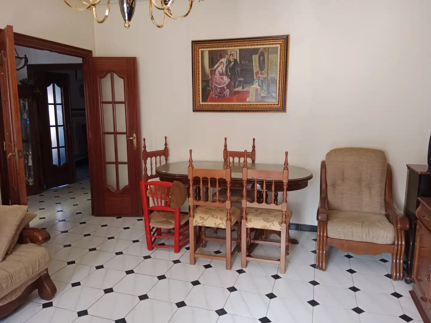 Esszimmer von Einfamilien-Reihenhaus zum Verkauf in Lahiguera mit Klimaanlage, Terrasse und Abstellraum