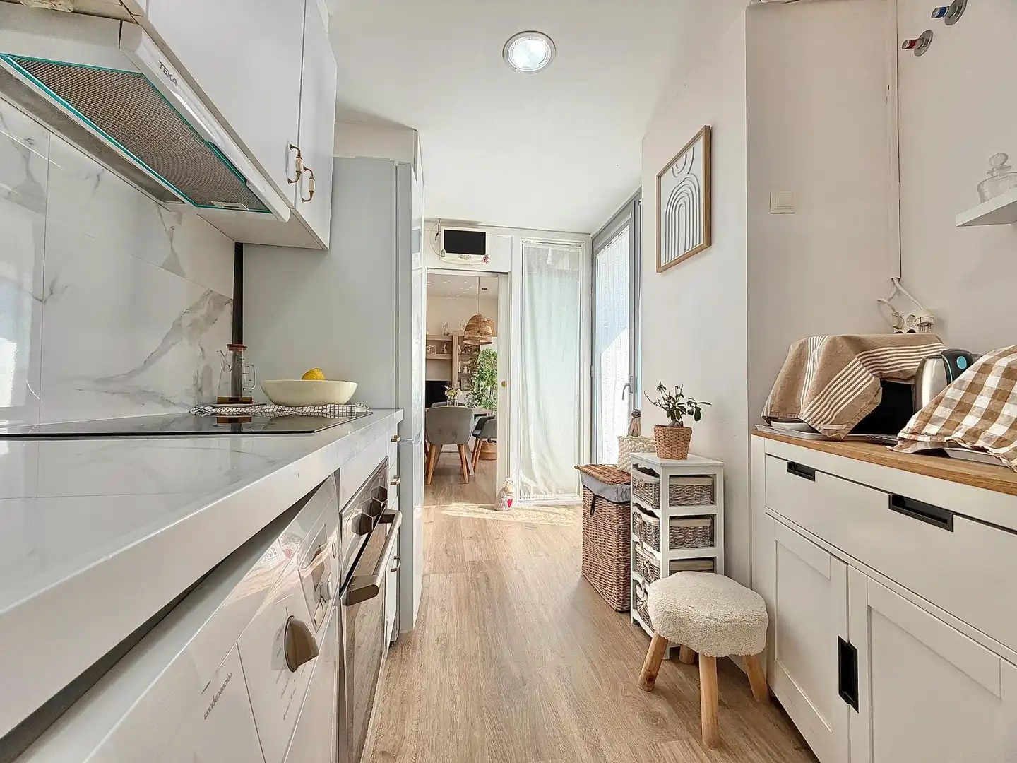 Kitchen of Flat for sale in Terrassa  with Heating, Parquet flooring and Terrace