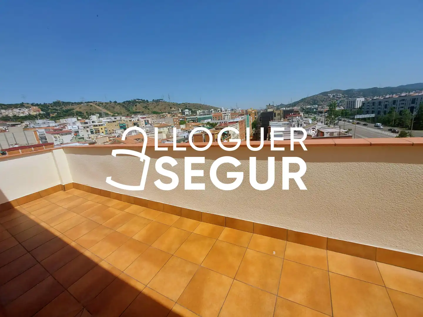 Terraza de Piso de alquiler en Barcelona con Calefacción y Terraza