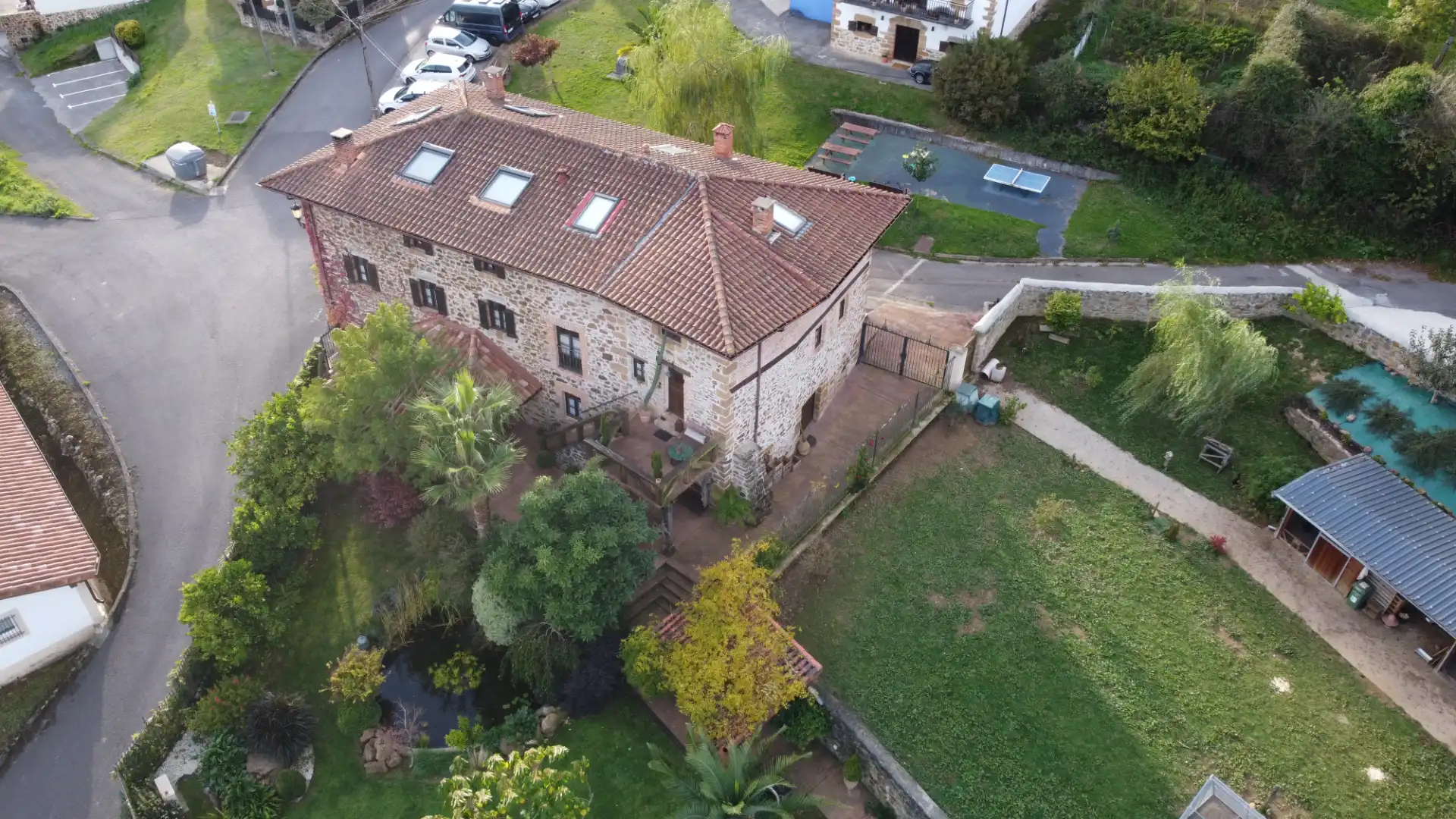 Vista exterior de Casa o chalet en venta en Galdames con Parquet, Trastero y Piscina