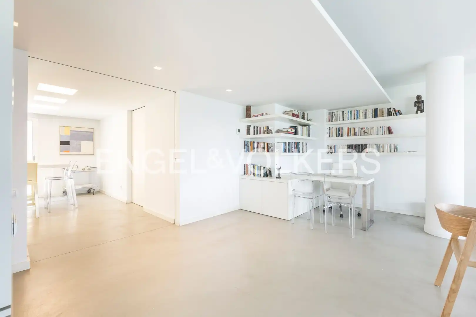 Wohnzimmer von Wohnung zur Miete in Barcelona mit Klimaanlage, Heizung und Parkett