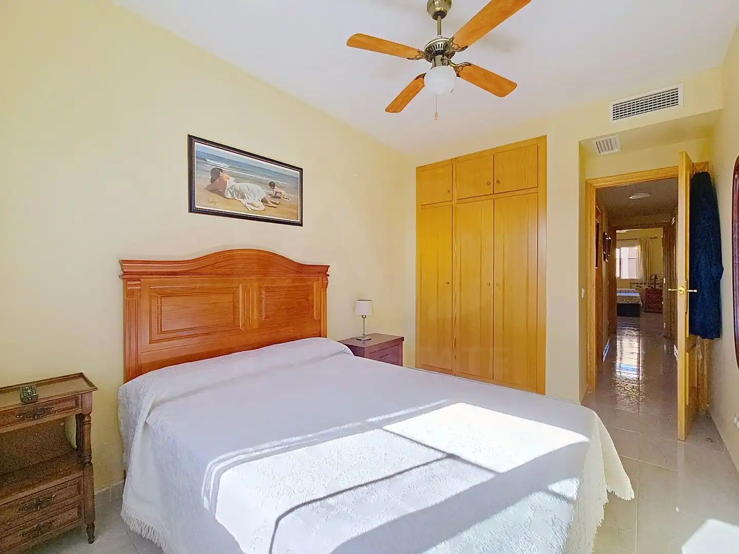 Bedroom of Flat for sale in Miramar  with Air Conditioner, Heating and Terrace