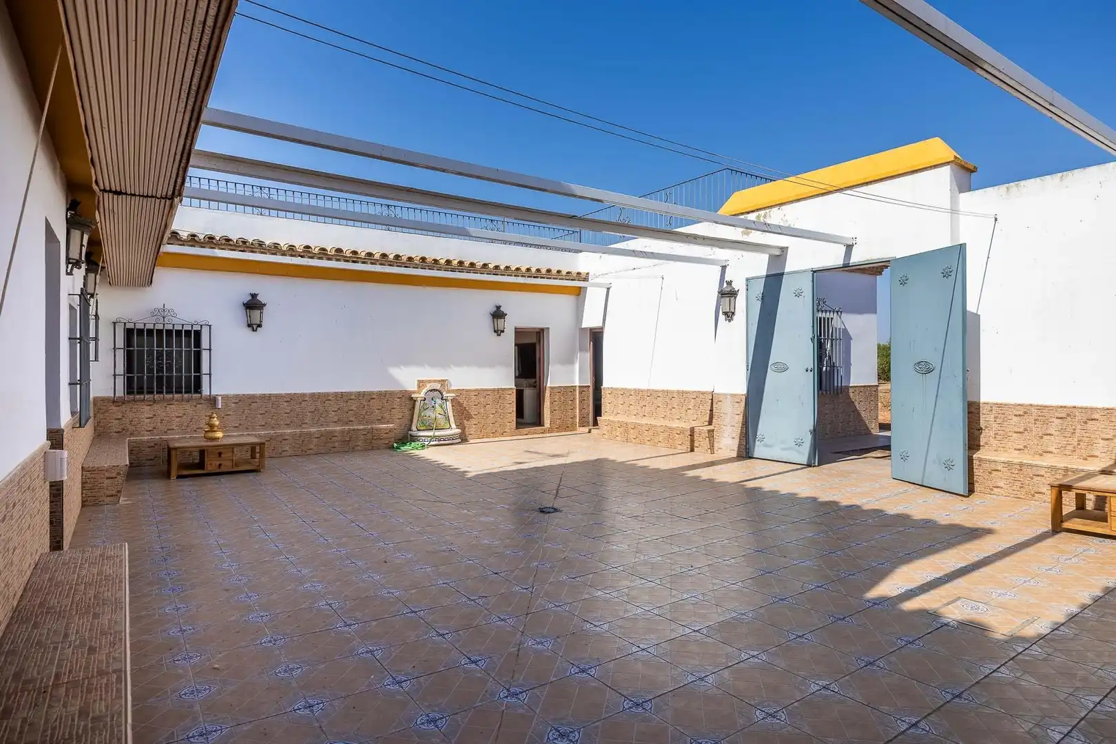 Terraza de Finca rústica en venta en Carmona con Calefacción, Jardín privado y Terraza
