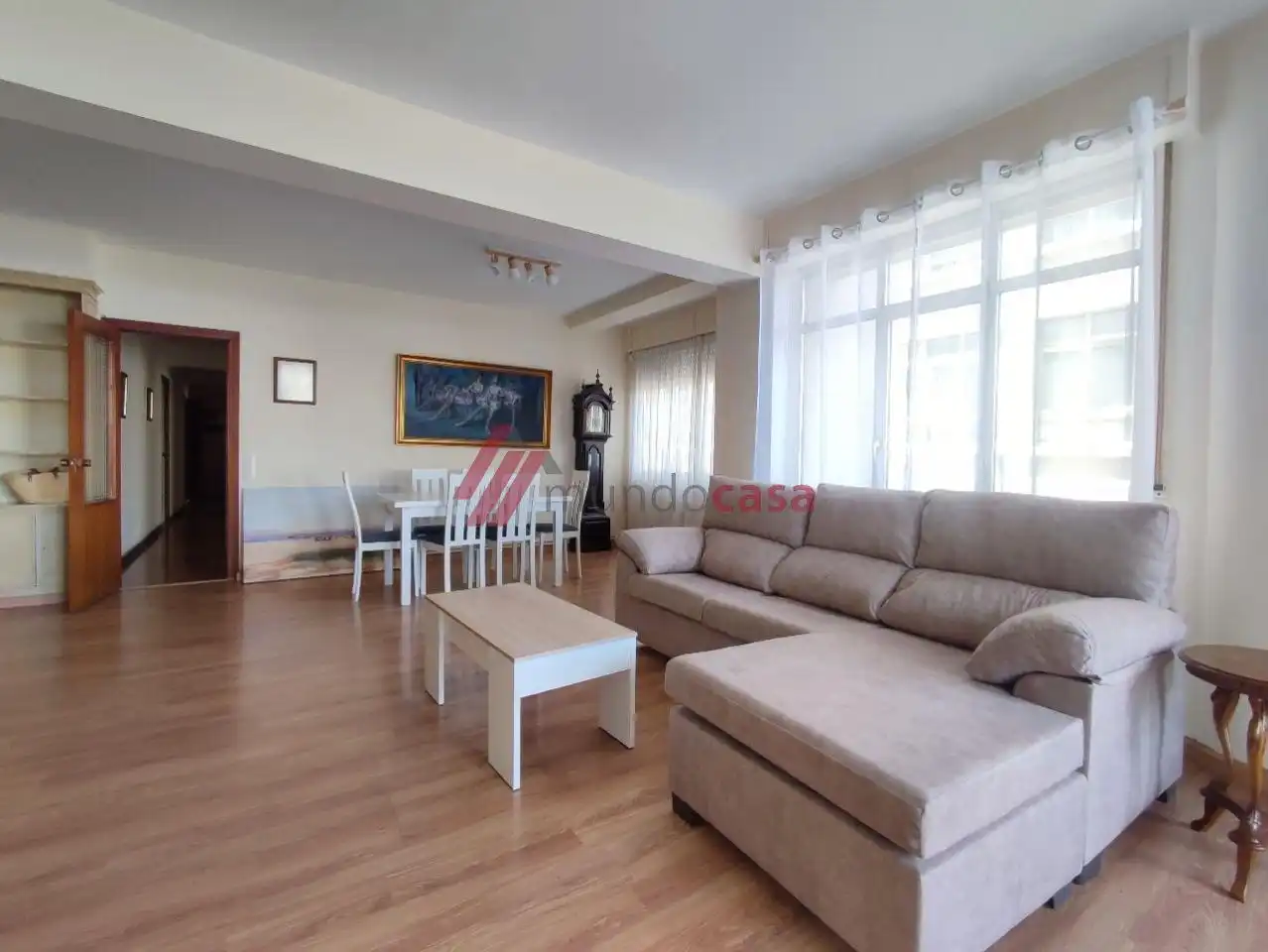 Sala de estar de Piso de alquiler en Ferrol con Calefacción, Parquet y Terraza