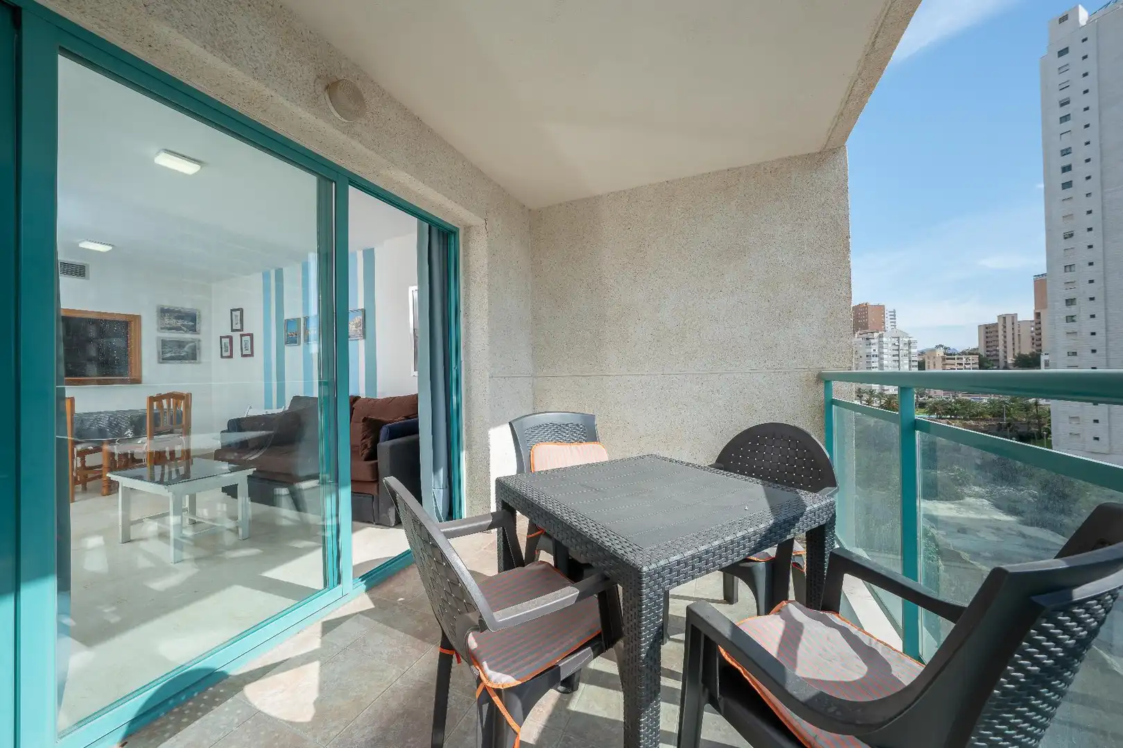Terrasse von Wohnungen zum Verkauf in Villajoyosa / La Vila Joiosa mit Klimaanlage, Heizung und Terrasse
