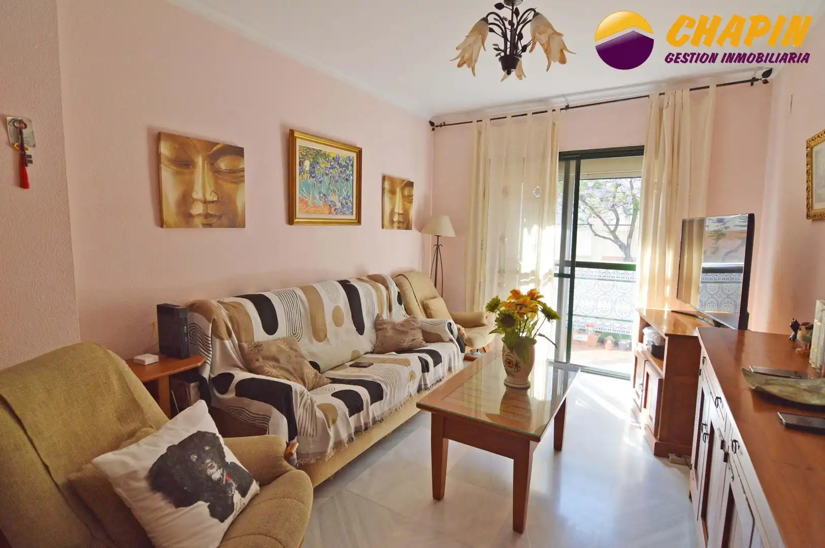 Living room of Flat for sale in Jerez de la Frontera  with Air Conditioner, Storage room and Balcony