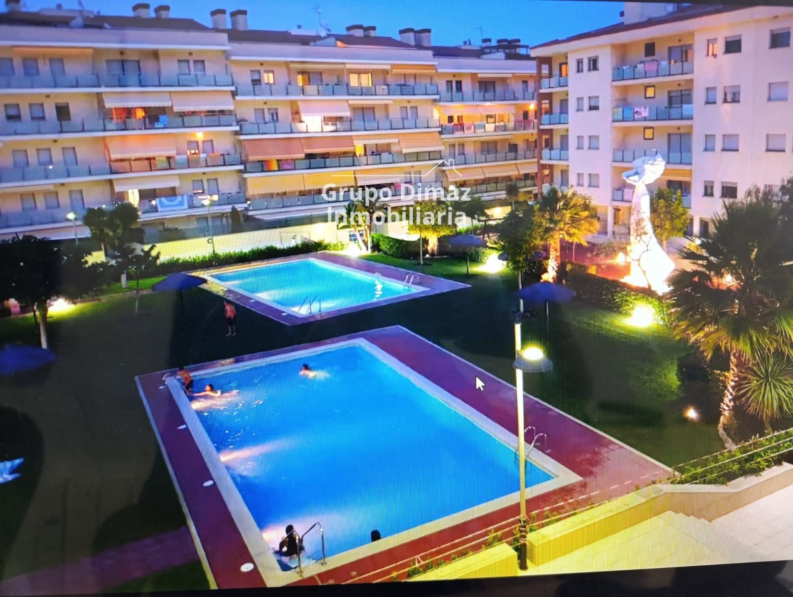 Piscina de Pis de lloguer en Lloret de Mar amb Aire condicionat, Calefacció i Terrassa