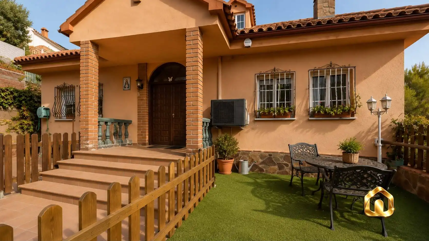 Terraza de Casa o chalet en venta en Sant Fost de Campsentelles con Aire acondicionado, Jardín privado y Terraza