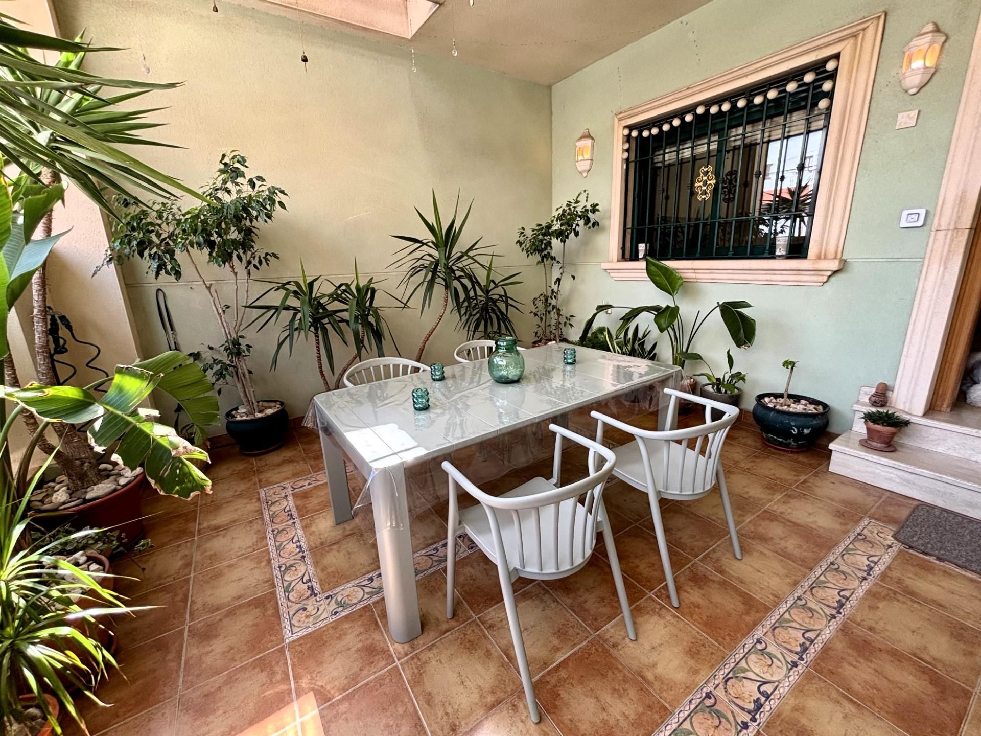 Terrace of Single-family semi-detached for sale in Elche / Elx  with Air Conditioner, Heating and Private garden