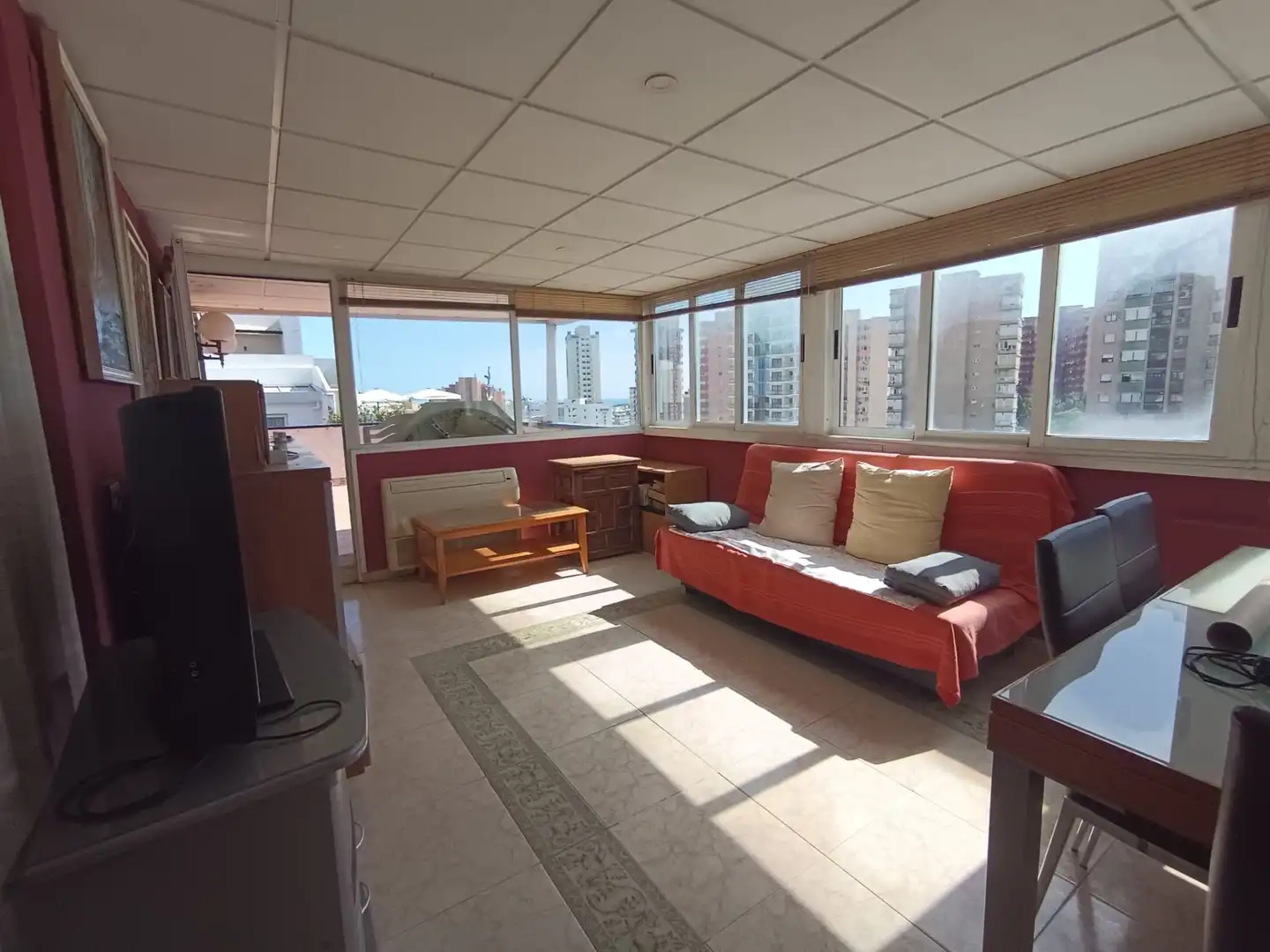 Living room of Attic for sale in Benidorm  with Terrace and Furnished