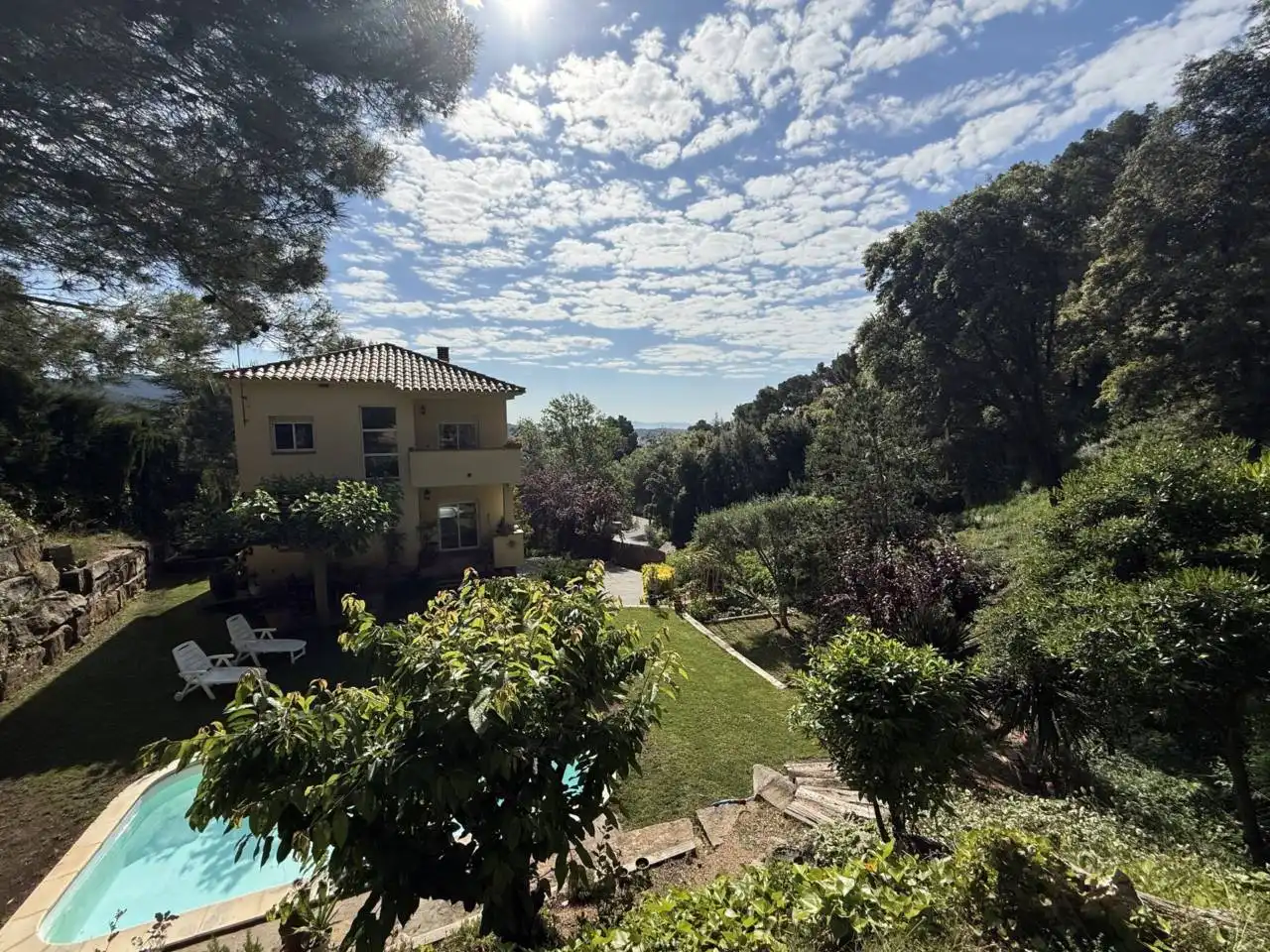 Garden of Houses for sale in Castellar del Vallès  with Heating, Private garden and Terrace