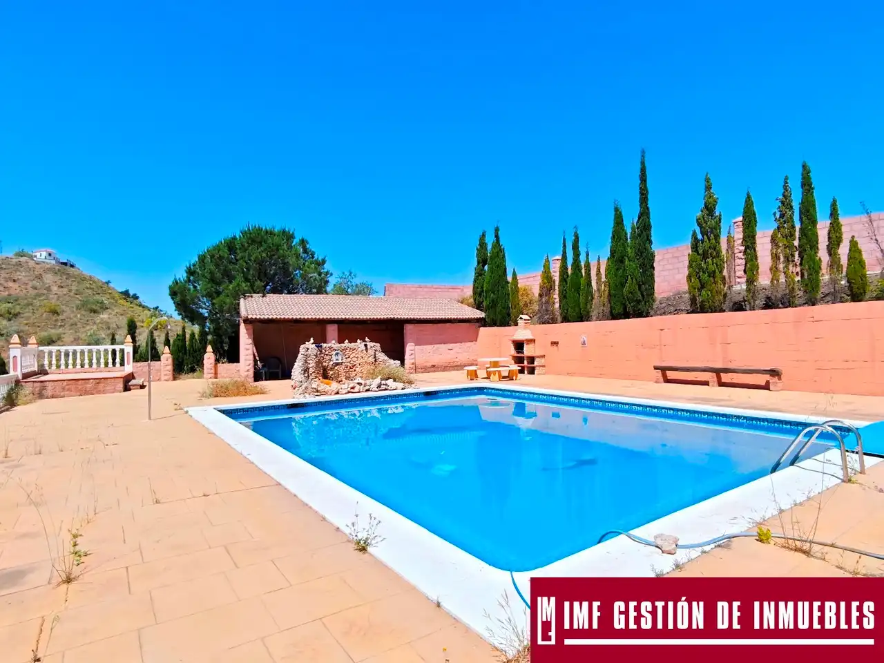 Jardí de Casa o xalet en venda en Canillas de Aceituno amb Terrassa, Piscina i Moblat