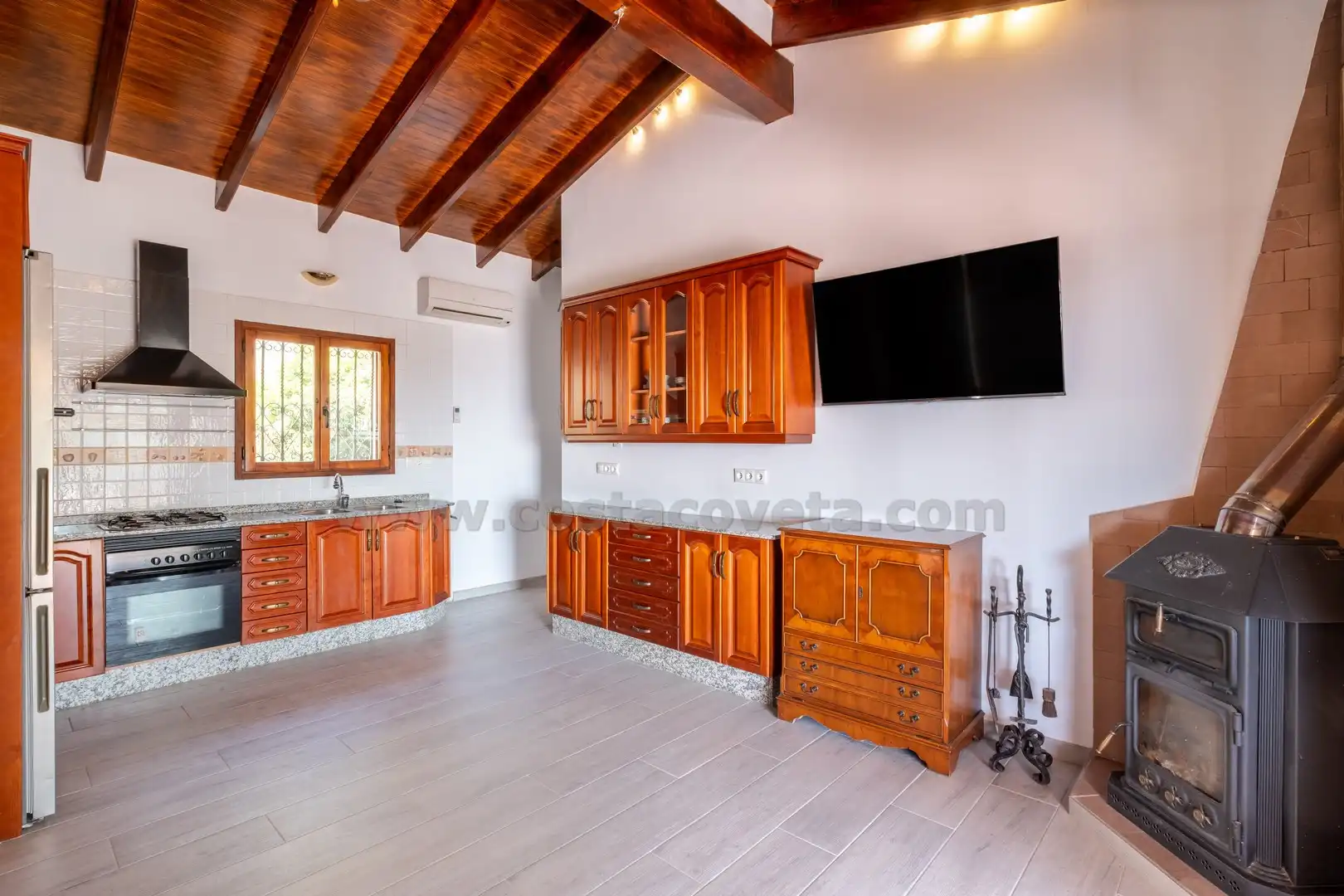 Cocina de Casa o chalet en venta en Relleu con Aire acondicionado, Jardín privado y Terraza